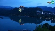 Archiv Foto Webcam Blick auf den Bleder See in Slowenien 03:00