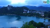 Archiv Foto Webcam Blick auf den Bleder See in Slowenien 19:00