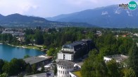 Archiv Foto Webcam Blick auf den Bleder See in Slowenien 15:00