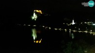 Archiv Foto Webcam Blick auf den Bleder See in Slowenien 23:00