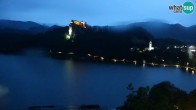 Archiv Foto Webcam Blick auf den Bleder See in Slowenien 03:00