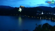 Archiv Foto Webcam Blick auf den Bleder See in Slowenien 03:00
