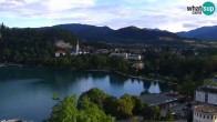 Archiv Foto Webcam Blick auf den Bleder See in Slowenien 05:00