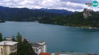 Archiv Foto Webcam Blick auf den Bleder See in Slowenien 11:00
