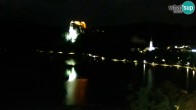 Archiv Foto Webcam Blick auf den Bleder See in Slowenien 23:00