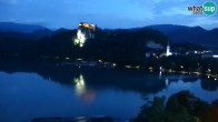 Archiv Foto Webcam Blick auf den Bleder See in Slowenien 03:00