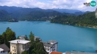 Archiv Foto Webcam Blick auf den Bleder See in Slowenien 11:00