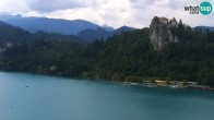 Archiv Foto Webcam Blick auf den Bleder See in Slowenien 13:00