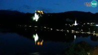 Archiv Foto Webcam Blick auf den Bleder See in Slowenien 03:00