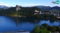 Archiv Foto Webcam Blick auf den Bleder See in Slowenien 07:00