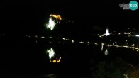 Archiv Foto Webcam Blick auf den Bleder See in Slowenien 23:00