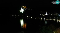 Archiv Foto Webcam Blick auf den Bleder See in Slowenien 03:00