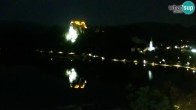 Archiv Foto Webcam Blick auf den Bleder See in Slowenien 23:00