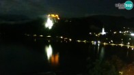 Archiv Foto Webcam Blick auf den Bleder See in Slowenien 02:00