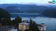Archiv Foto Webcam Blick auf den Bleder See in Slowenien 03:00