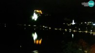 Archiv Foto Webcam Blick auf den Bleder See in Slowenien 23:00