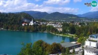 Archiv Foto Webcam Blick auf den Bleder See in Slowenien 13:00