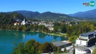 Archiv Foto Webcam Blick auf den Bleder See in Slowenien 13:00