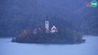Archiv Foto Webcam Blick auf den Bleder See in Slowenien 07:00