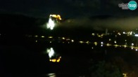 Archiv Foto Webcam Blick auf den Bleder See in Slowenien 23:00