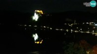Archiv Foto Webcam Blick auf den Bleder See in Slowenien 23:00