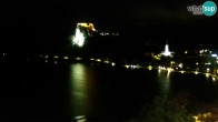 Archiv Foto Webcam Blick auf den Bleder See in Slowenien 03:00
