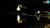 Archiv Foto Webcam Blick auf den Bleder See in Slowenien 23:00