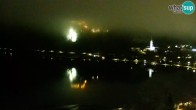 Archiv Foto Webcam Blick auf den Bleder See in Slowenien 23:00