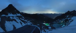 Archiv Foto Webcam Schwarze Schneid / Rettenbachgletscher 23:00