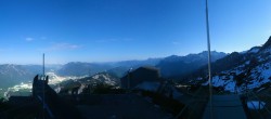 Archiv Foto Webcam Garmisch: Ausblick am Osterfelderkopf 23:00