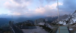 Archiv Foto Webcam Garmisch: Ausblick am Osterfelderkopf 19:00