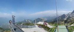 Archiv Foto Webcam Garmisch: Ausblick am Osterfelderkopf 13:00