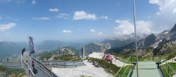 Archiv Foto Webcam Garmisch: Ausblick am Osterfelderkopf 13:00