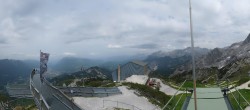 Archiv Foto Webcam Garmisch: Ausblick am Osterfelderkopf 13:00