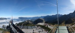 Archiv Foto Webcam Garmisch: Ausblick am Osterfelderkopf 11:00