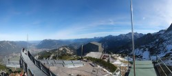 Archiv Foto Webcam Garmisch: Ausblick am Osterfelderkopf 11:00