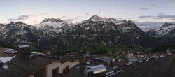 Archived image Webcam Panoramic view Oberlech from Hotel Goldener Berg 19:00