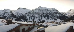 Archiv Foto Webcam Panorama Oberlech - Hotel Goldener Berg 06:00