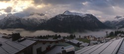 Archiv Foto Webcam Panorama Oberlech - Hotel Goldener Berg 05:00