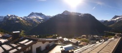 Archiv Foto Webcam Panorama Oberlech - Hotel Goldener Berg 09:00