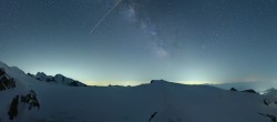 Archiv Foto Webcam Kleinmatterhorn Zermatt 23:00