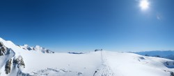 Archiv Foto Webcam Kleinmatterhorn Zermatt 13:00