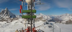 Archiv Foto Webcam Plateau Rosa Breuil Cervinia 13:00