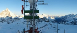 Archiv Foto Webcam Plateau Rosa Breuil Cervinia 07:00