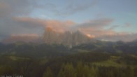 Archiv Foto Webcam Ausblick Seiser Alm 19:00