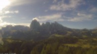 Archiv Foto Webcam Ausblick Seiser Alm 07:00