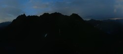 Archived image Webcam Panorama Gondola - Silvretta Montafon 23:00