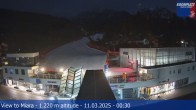 Archived image Webcam Base station Miara, Plan de Corones 23:00