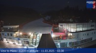 Archived image Webcam Base station Miara, Plan de Corones 01:00