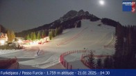 Archived image Webcam Base station Passo Furcia, Plan de Corones 03:00